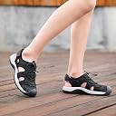Dannto Women's Sport Sandals Close Toe Hiking Walking Water Shoes, Black1, 7 gallery image