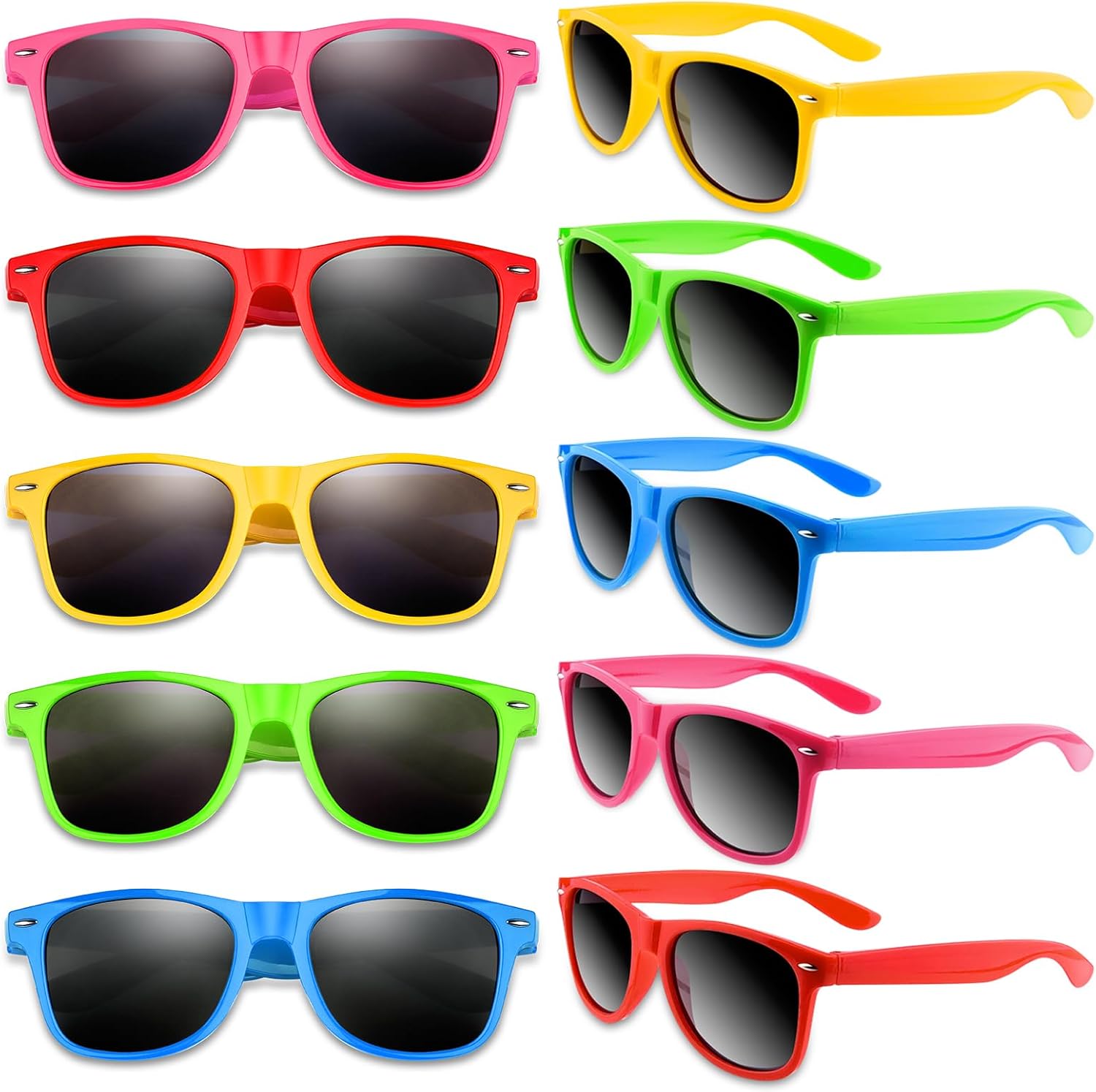 Colorful Party Sunglasses Bulk 20 Packs for Wedding Beach Summer Pool Party Supplies Goodie Bags Stuffers