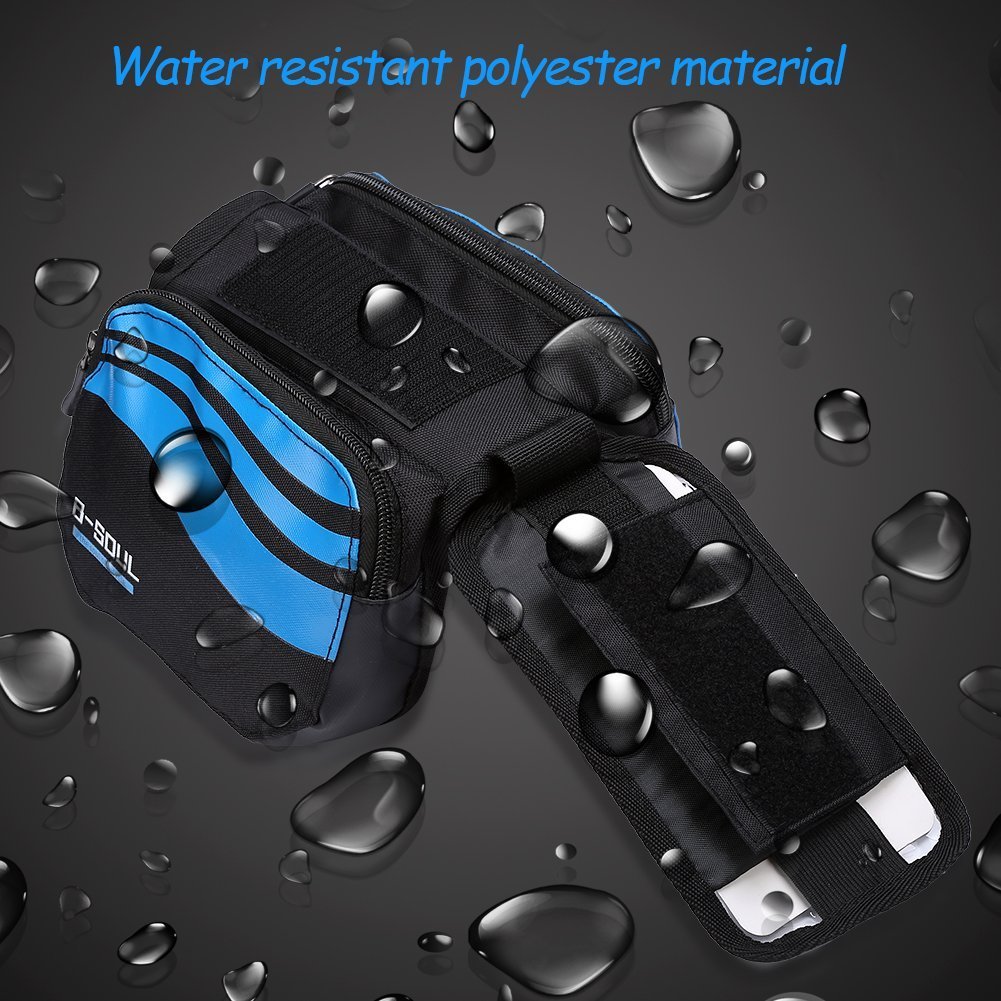 ZJchao Bicicletta Borse Impermeabile della Cassa Mobile Tubo in PVC Trasparente dello Schermo del Manubrio della Bicicletta di Telefono 5,5 Pollici