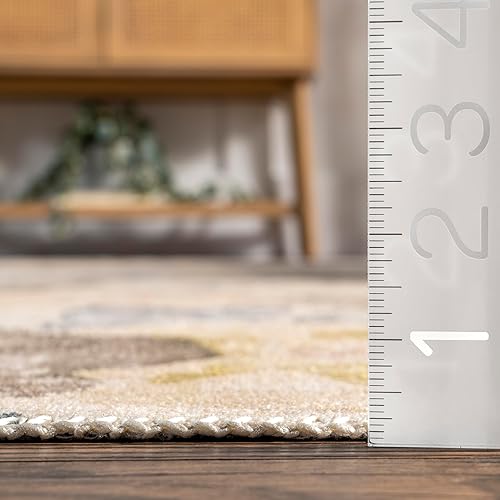 Miniatura 2 de nuLOOM Lilja - Alfombra vintage lavable a máquina, 5 x 8, marrón