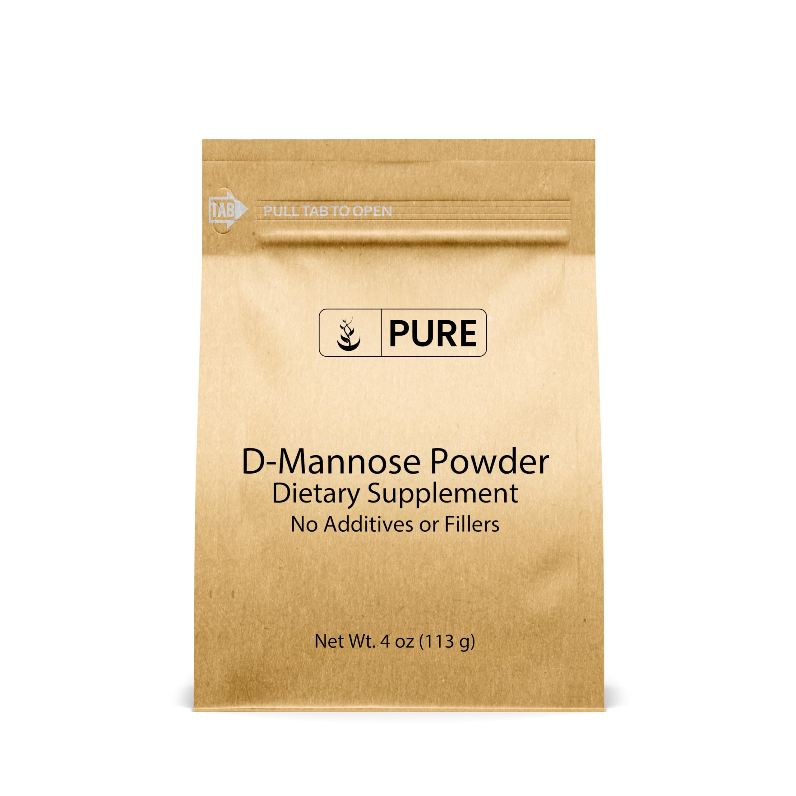 Pure Original Ingredients D-Mannose (4oz) Non-GMO, Dietary Supplement, Lab-Verified