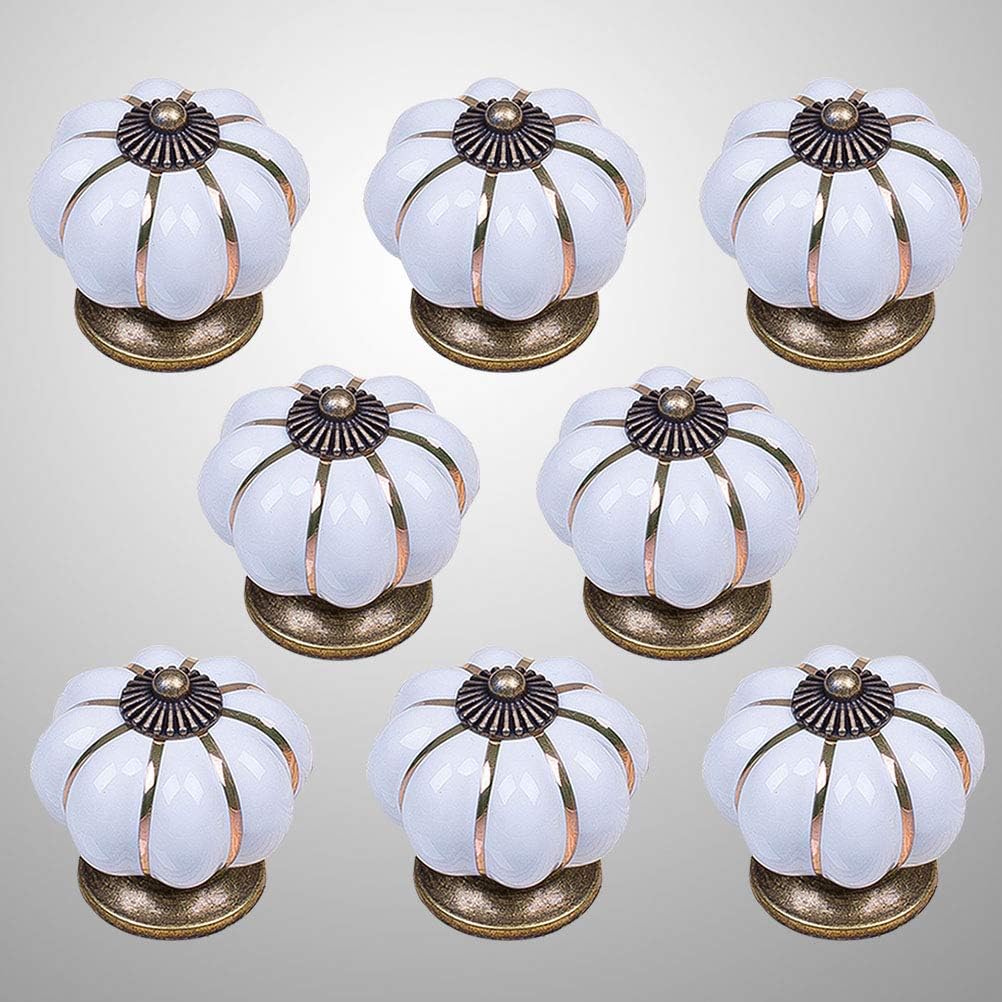 Door Handles,Ceramic Door Knobs, Cupboard Handle,8pcs Ceramic Door Handle Cabinet Children's Room Door Handle Home