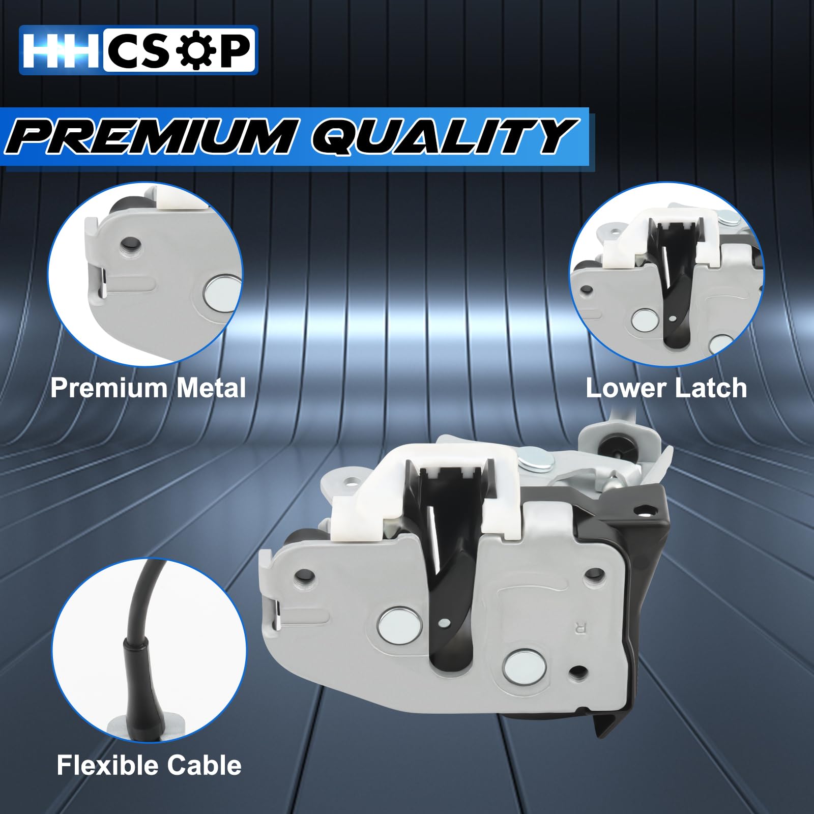 HHCSOP Rear Right Passenger Side Door Lower Lock Latch Actuator Fit for 1997-2003 Ford F-150, 2004 F-150 Heritage, 2000 Lobo, 1997-1999 F-250 Extended Cab Pickup, 6L3Z-18264A00-C 6L3Z18264A00C