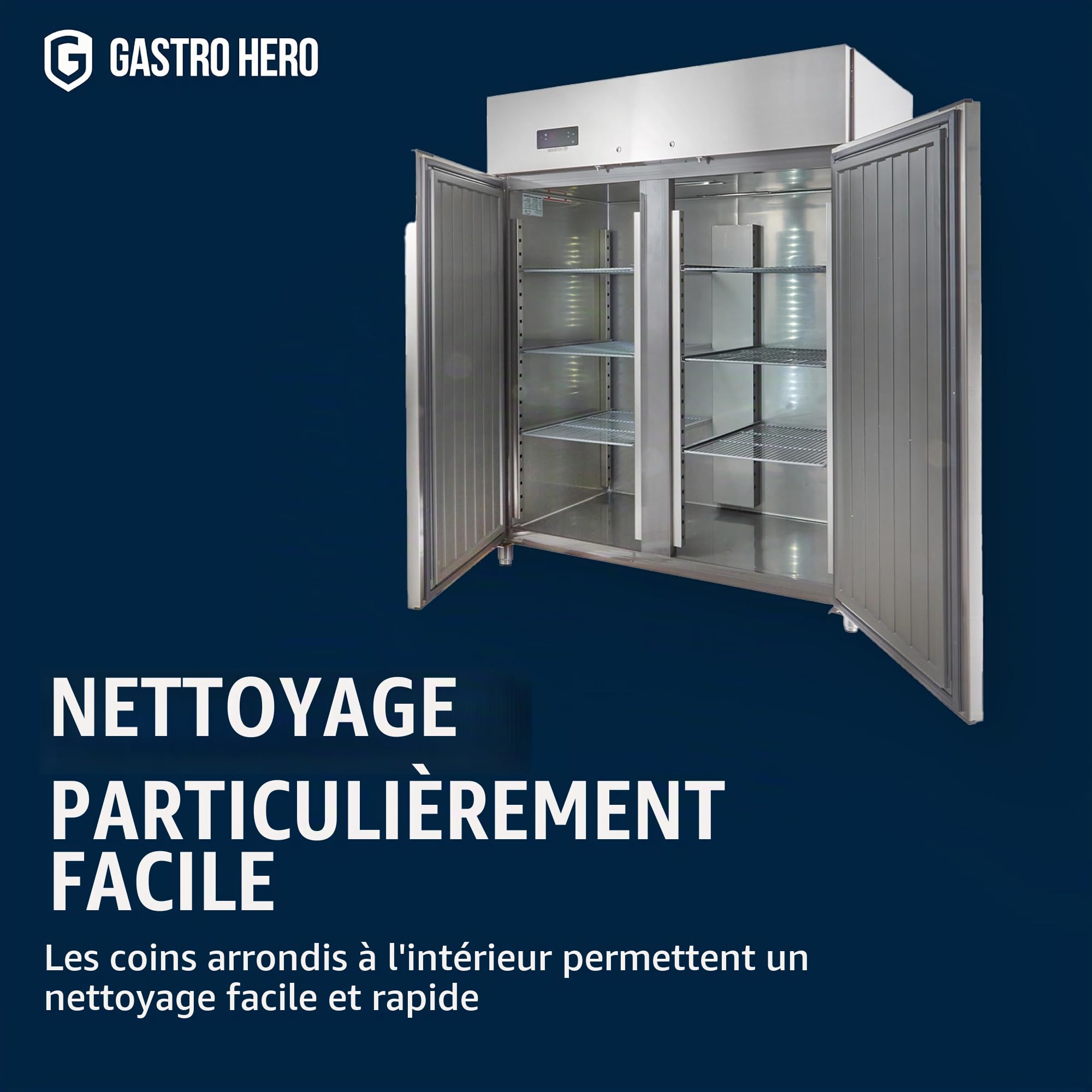 GastroHero Refrigerator ECO 1300 GN 2/1 Monobloc | CHR Catering Supplies