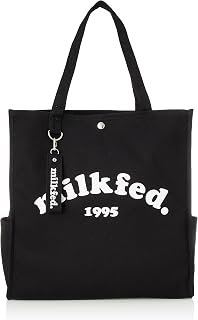 MILKFED. 手提包 PIPING SQUARE TOTE COOPER LOGO 女款 黑色 Free Size