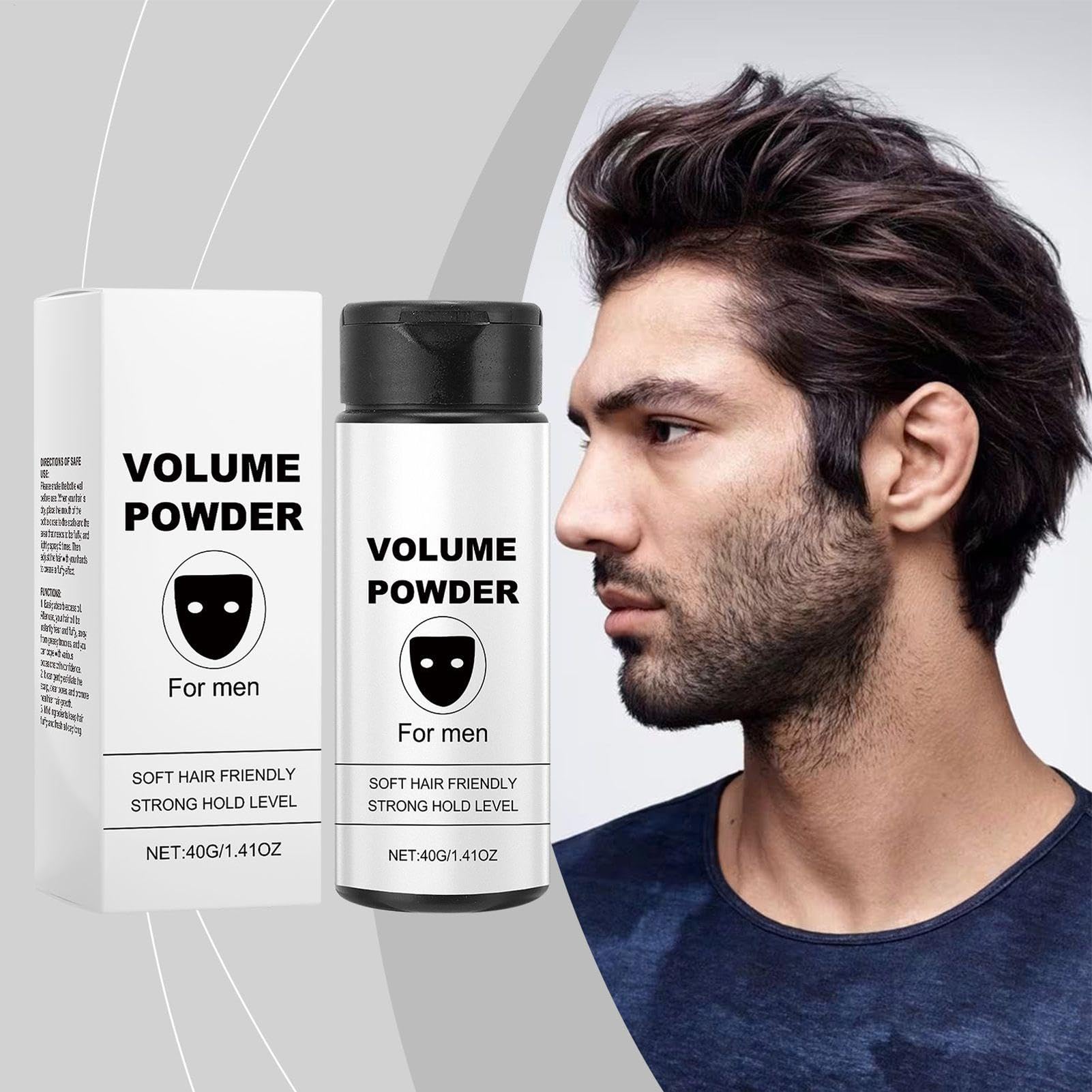 Hair Texture Powder, Natural Look, Easy to Apply Men's Styling Powder, Portable Hair Volume Boost, Long-lasting Hold, Perfect for Business Trips, Appointments