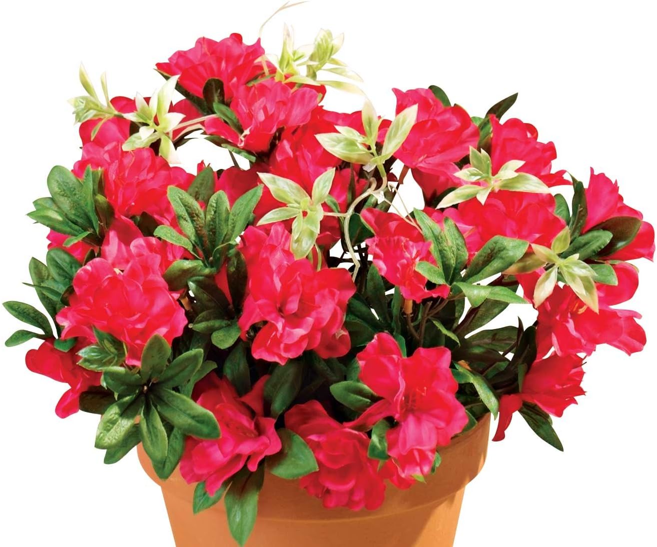 Amazon.com: OakRidge Silk Azalea Bush – Artificial Flowers Outdoor ...
