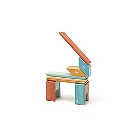 14 Piece Tegu Magnetic Wooden Block Set, Sunset