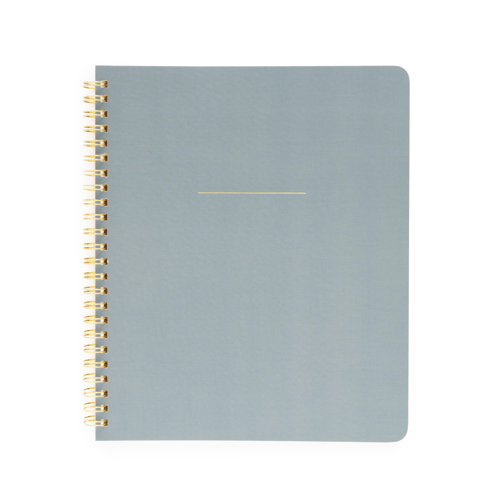 Carnet à spirales bleu de prise de notes et accessoires de bureau