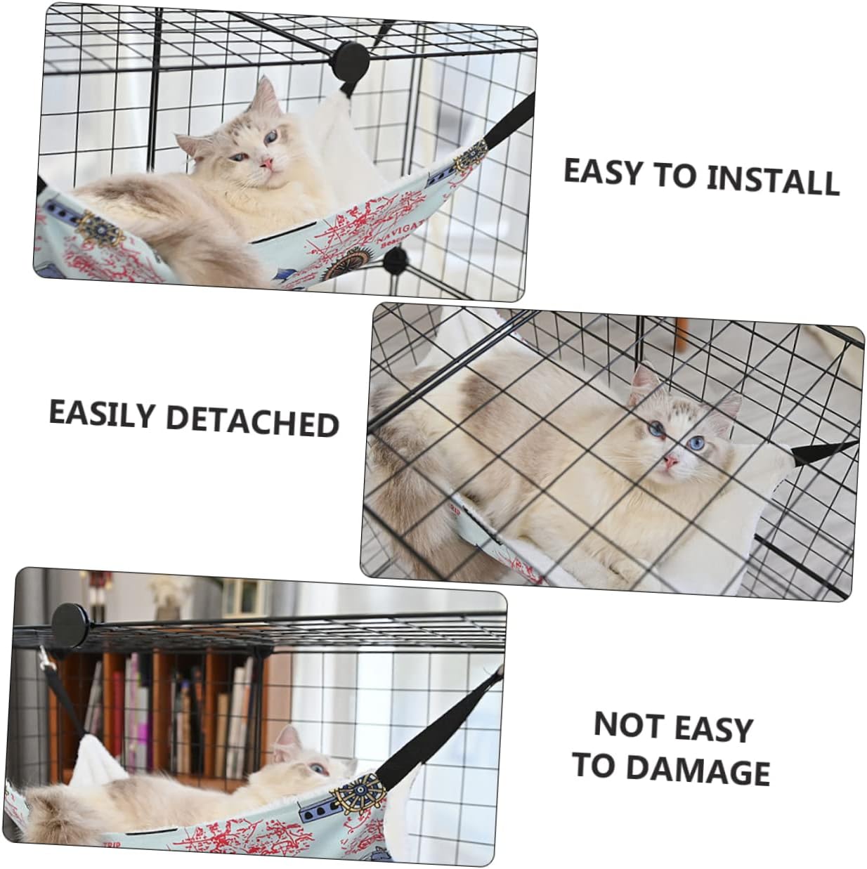 1Set Pet Detachable House Dog Isolation Fence Mesh Safety Enclosure for Indoor Outdoor Use Black for Doorways Stairs and More