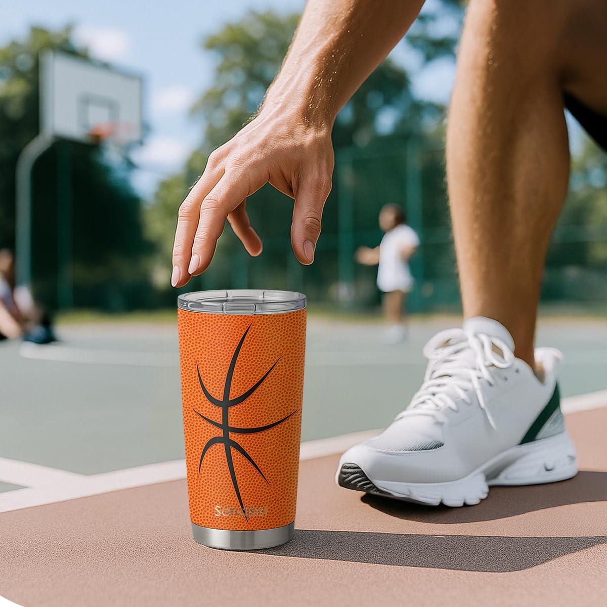 Basketball Tumbler 20oz Stainless Steel Insulated, Travel Coffee Cup, Sport Tumblers Gifts for Basketball Lovers, Men Women, Coach, Birthday, Christmas - Image 7