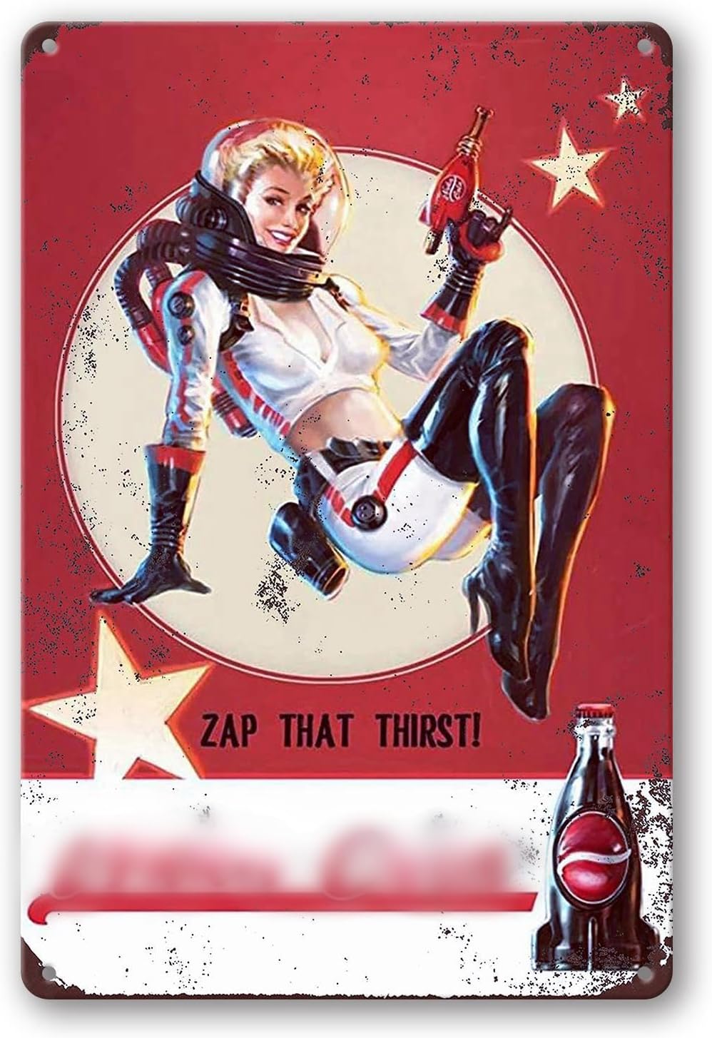 PSIAM Vintage Tin Sign Retro Metal Signs Poster Iron Painting Plaque Wall Decor for Bar Cafe Home 12×8 Inch