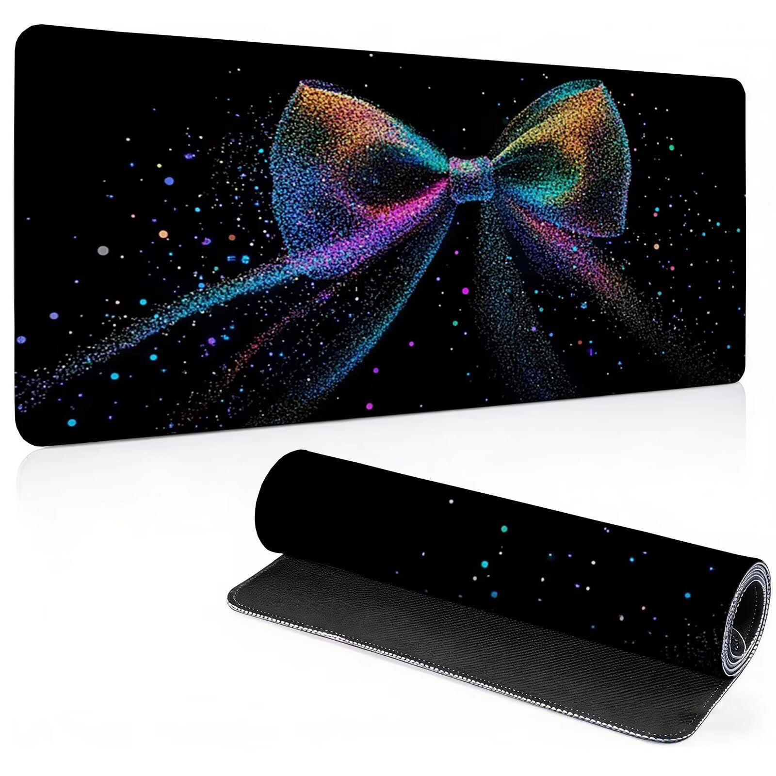 Tappetino Mouse Gaming, 1200x600mm Tappetino Mouse XXL nero 0c0-293 | Mouse Pad Grande, Ottimizzato per i Sensori da Gioco, Migliora Precisione e Velocità, per Mac e PC, colore