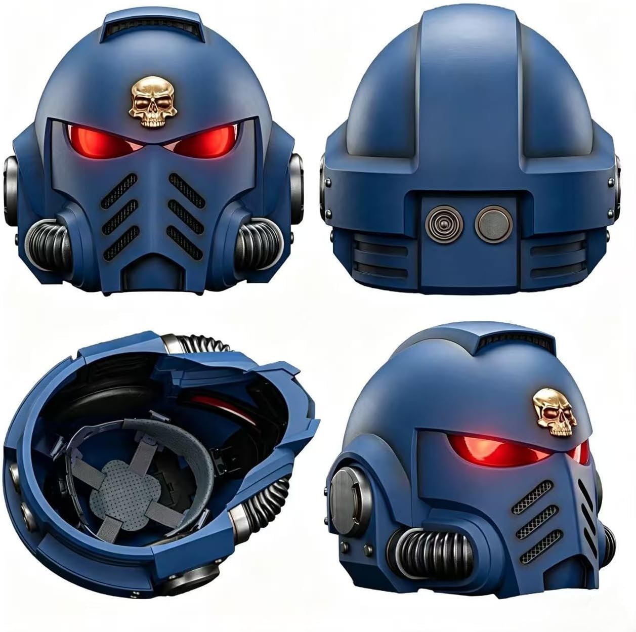 JOYTOY 1:1 Life Size Wearable Ultramarines Captain MkX Helmet