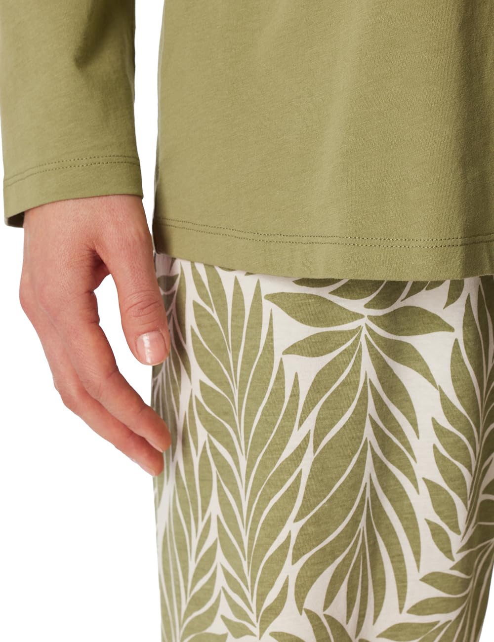 Schiesser Damen Schlafanzug Set lang weiche Baumwolle - Nightwear