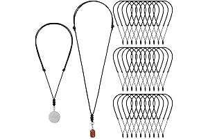 Tondiamo Men's Adjustable Rope Necklace for Hanging Pendants
