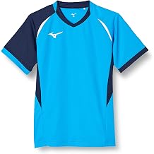 Mizuno V2MA2112 Volleyball Wear, Game Shirt, Short Sleeve, Sweat Absorbent, Quick Drying, Junior Available