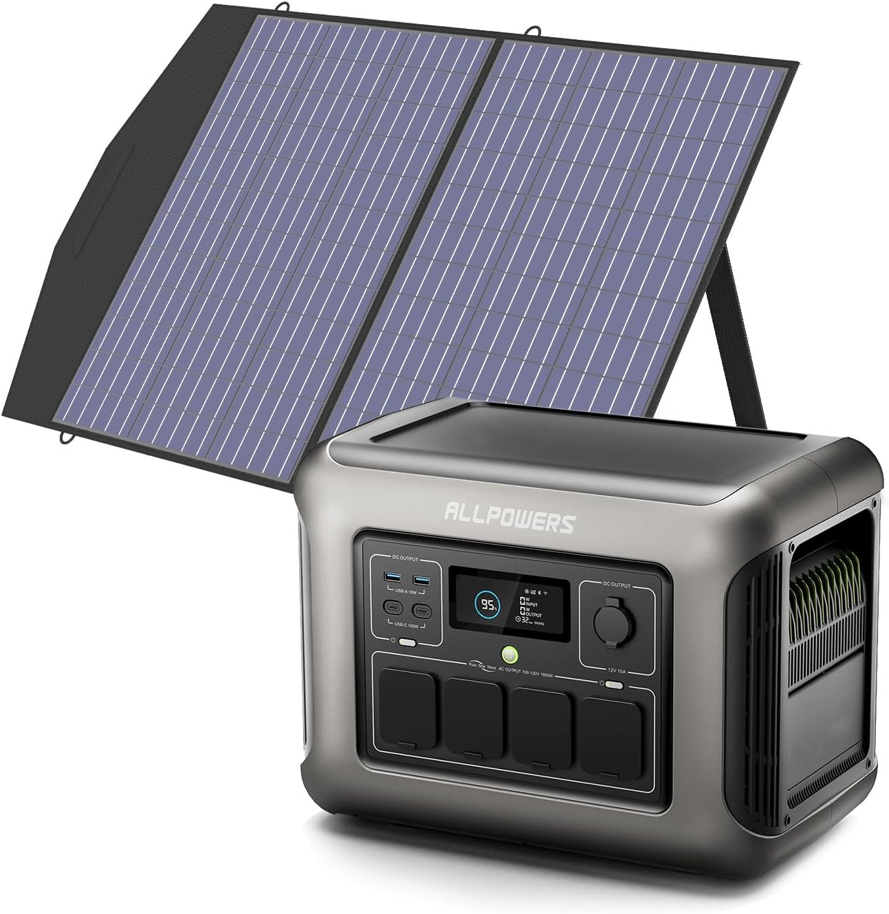 Renogy 200 Watt 12V Monocrystalline Solar Panel Starter Kit with 2 Pcs 100W Panel and 30A PWM Controller