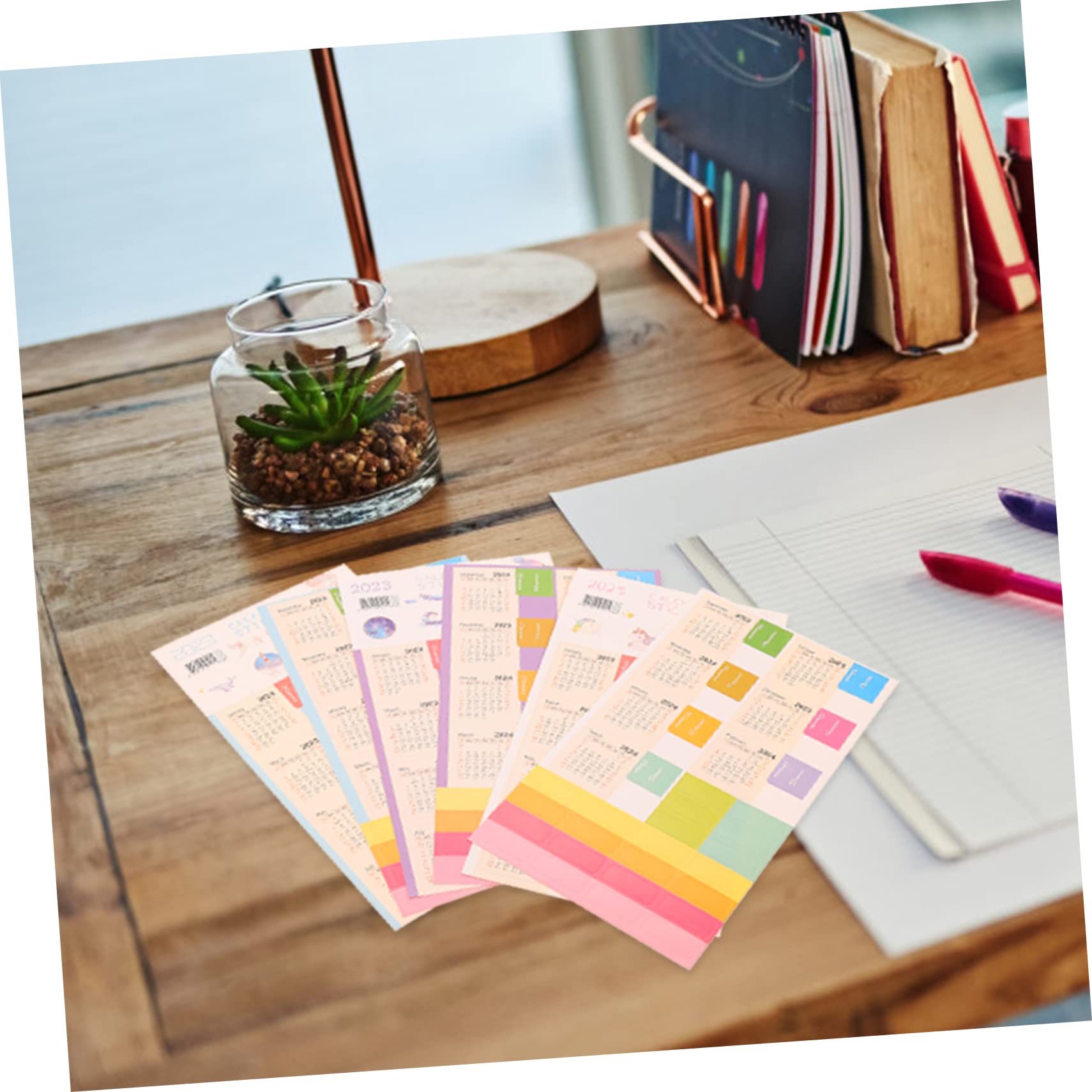 SEWACC 60sätze Kalender Aufkleber Für Notizbücher Index Tabs Für Monatsplanung Bunte Notepad-sticker Für Schüler Und Lehrer Für Büroorganisation