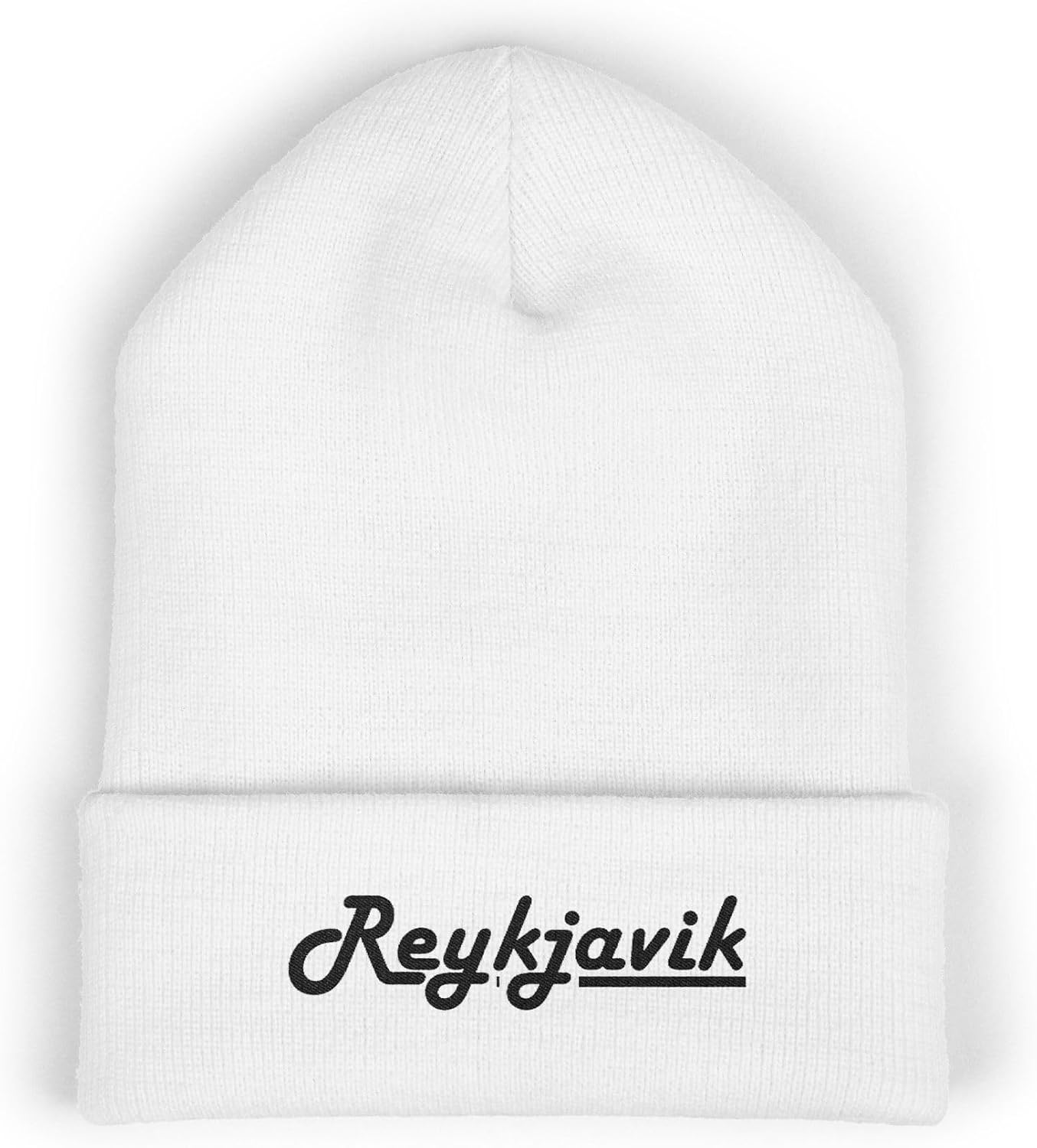Reykjavik Classic Cuffed Beanie Hat with Embroidery Message