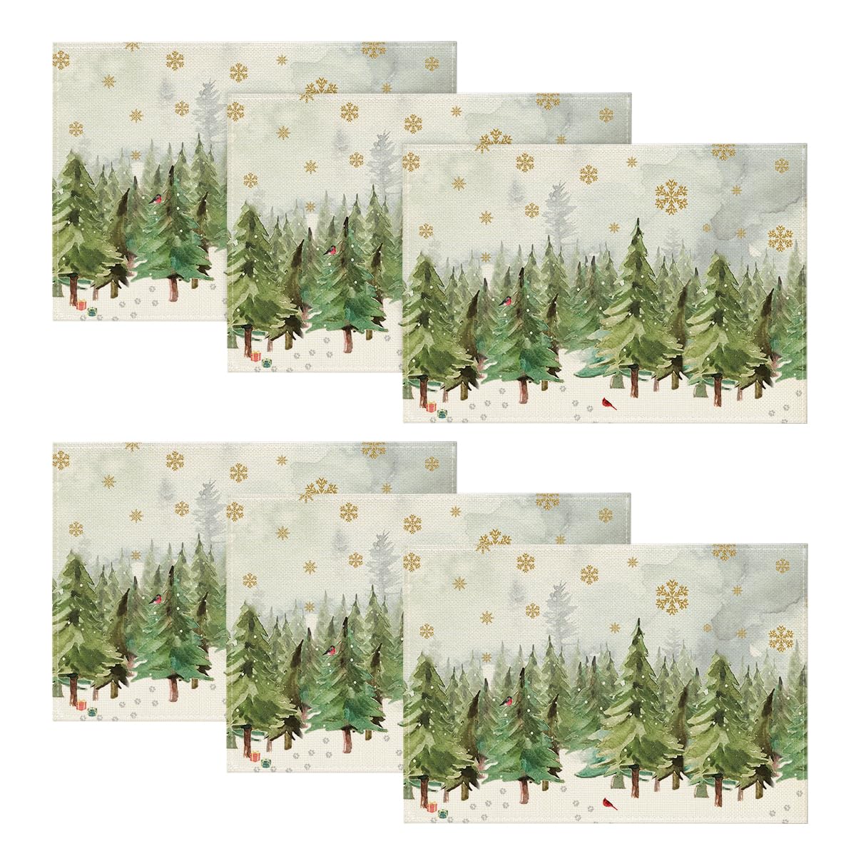 Set 4 Strofinacci Microfibra Motivo Natalizio - 42x65 Cm, Assorbenti E Veloci Da Asciugare