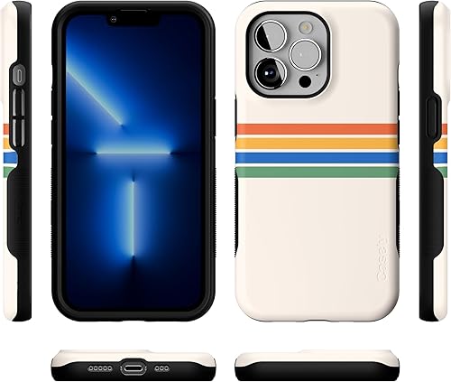 Vista 452 de Casely iPhone 13 Pro Case Compatible with MagSafe Blue Marble Case