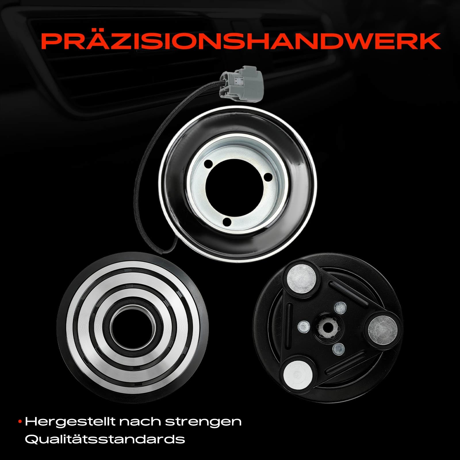 Frankberg Magnetkupplung Klimakompressor Benzin Kompatibel mit 3 BK 3 Stufenheck BK Replace# BP4K61K00B