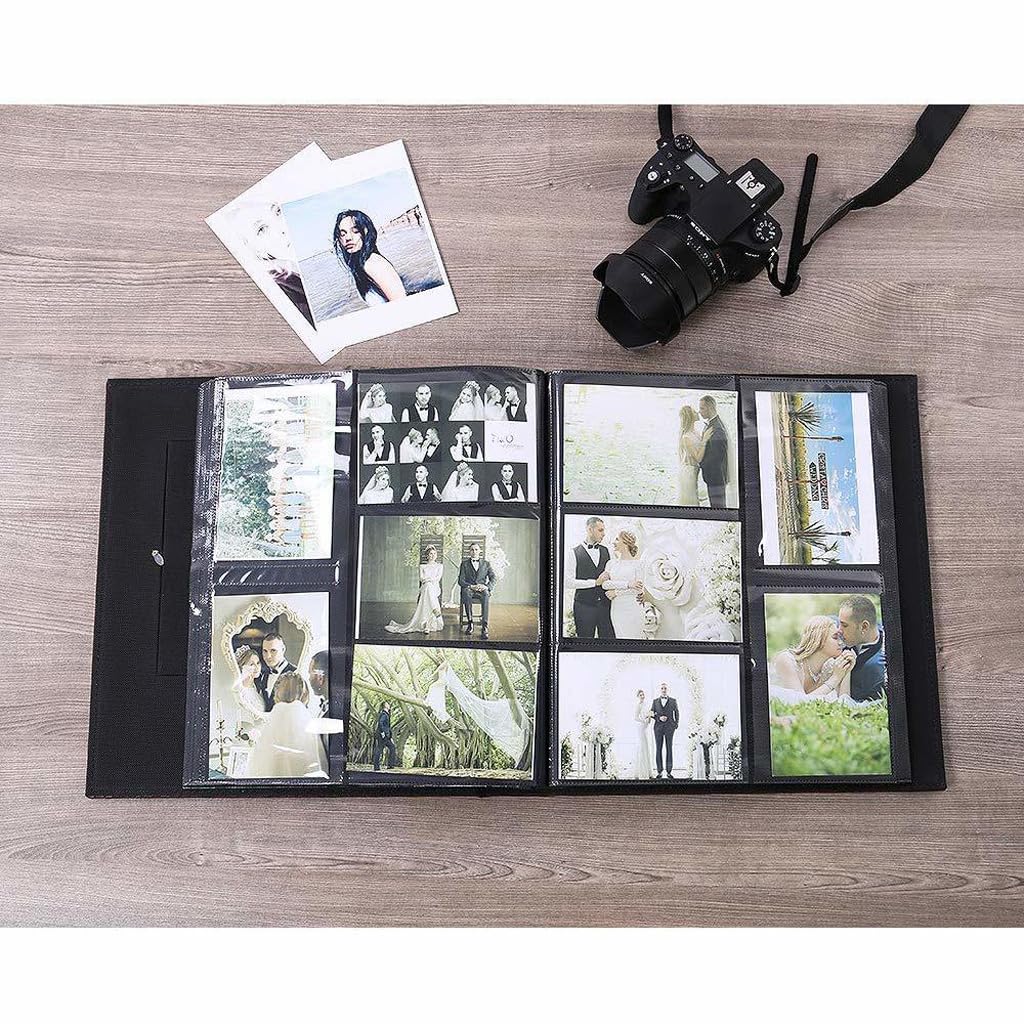 Libro de fotos intersticial, álbumes de fotos con ventana, álbum de fotos de aniversario para fotos de bebés de pareja familiar