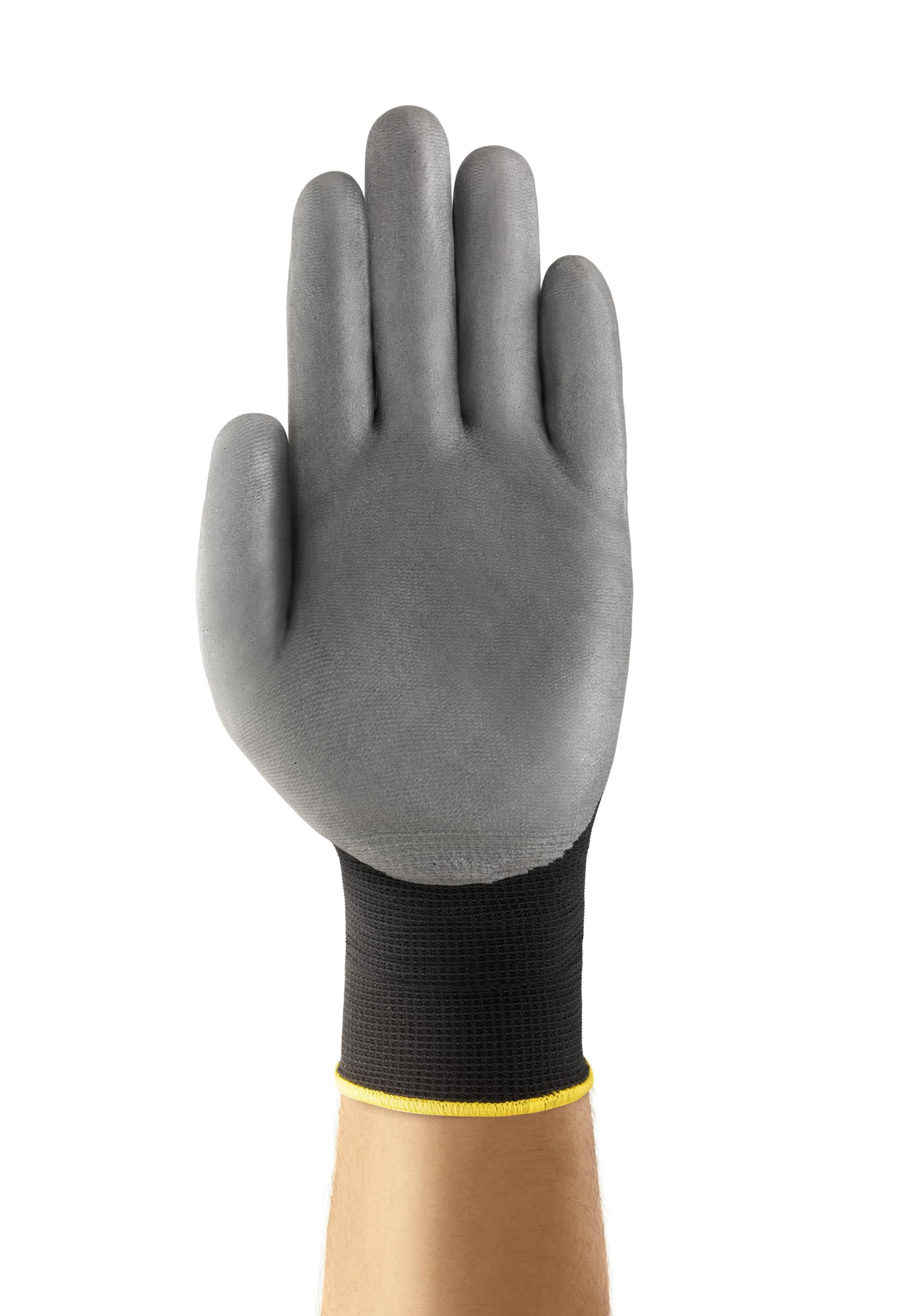 Ansell HyFlex 11-421 Gants de Travail Usages Multiples, Protection Risques Mécaniques, Excellente Résistance à l’Abrasion, Mailles Fines et Extensibles, Gris, Taille L (12 Paires)