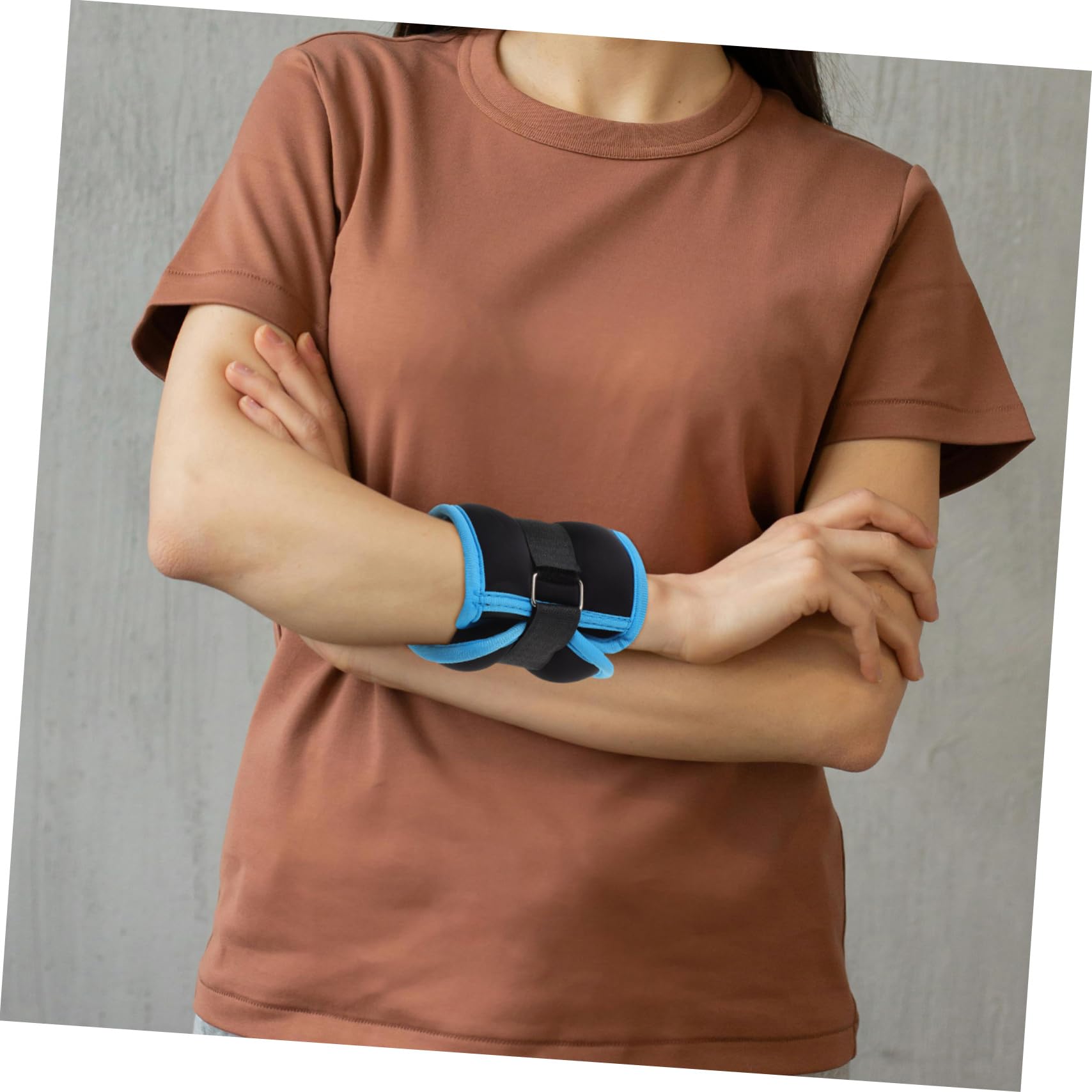 Pesi Cavigliere da Fitness 0,5kg, 2 Pezzi, Neoprene e Sabbia di Ferro, per Allenamento a Casa e Jogging Pesetti Polsi