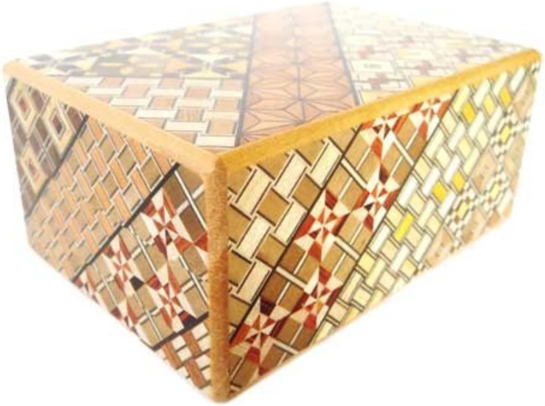 Uncommon Treasures Yosegi Puzzle Box 4 Sun 12 Steps