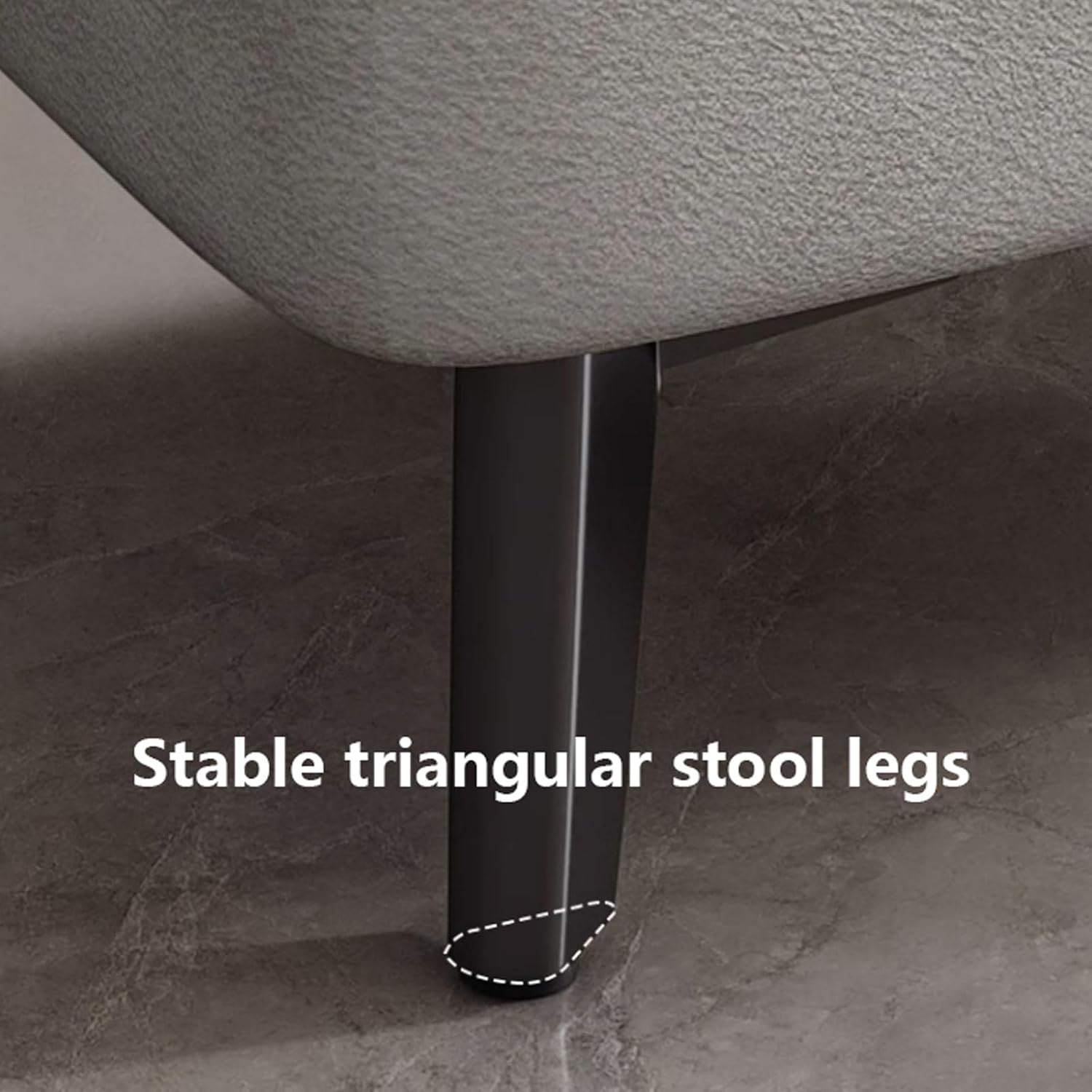 Stool Padded Stool with Thick Sponge and Metal Stool Legs, Comfortable Pouf Footstool for Bedroom Living Room Garden Balcony,Orange Rot-28 * 28 * 30CM