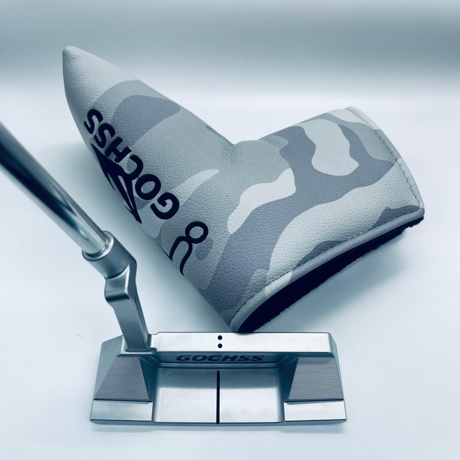 H043-PT 35-Inch Right-Handed CNC High-Forgiveness Soft Iron Straight-Bar Putter — Unisex Competition Golf Putter with Stainless Steel Shaft, PU 2.0 Grip & Magnetic Head Cover