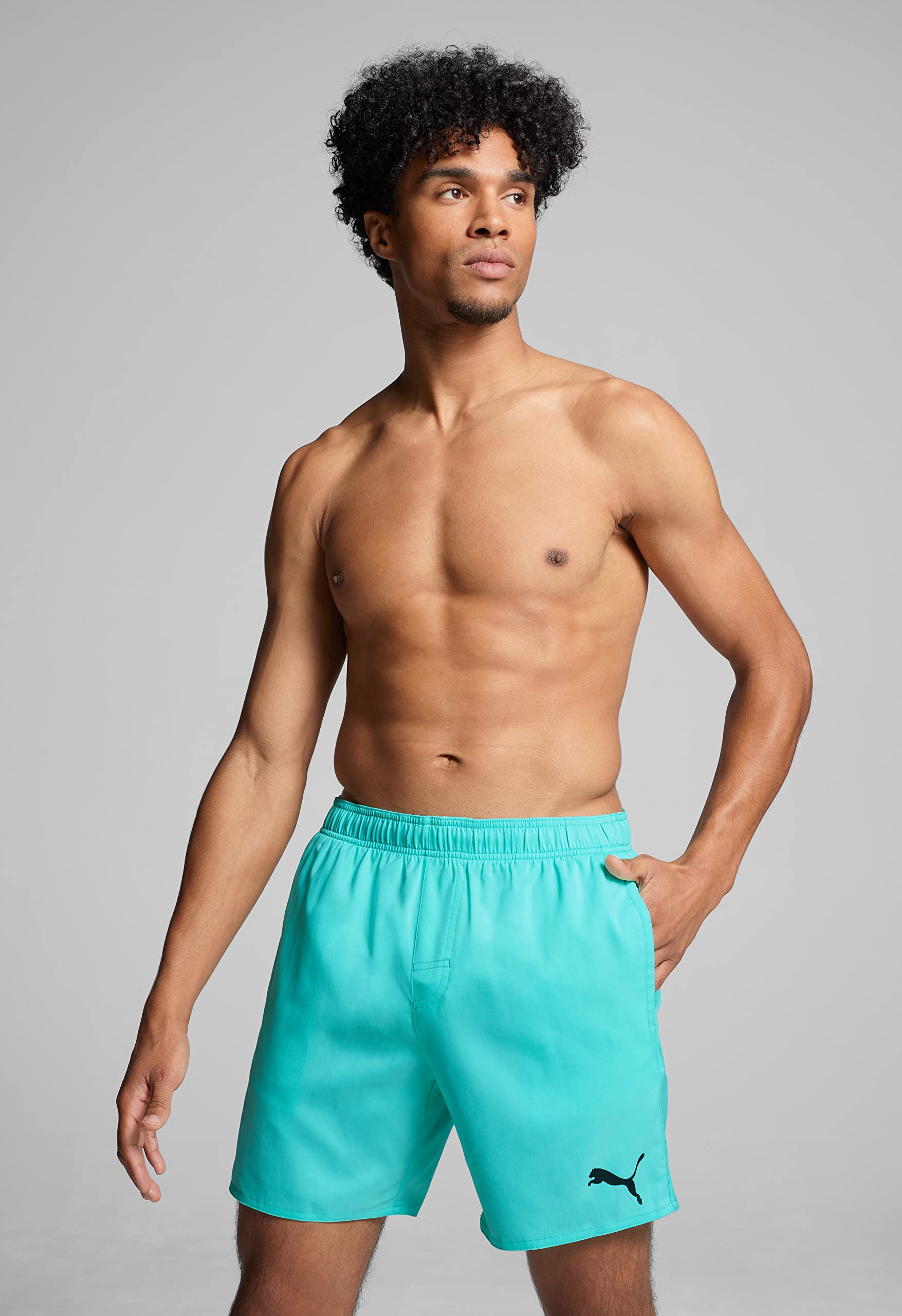 PUMA Męskie szorty Mid Board Shorts, Electric Mint, S, mięta elektryczna, S