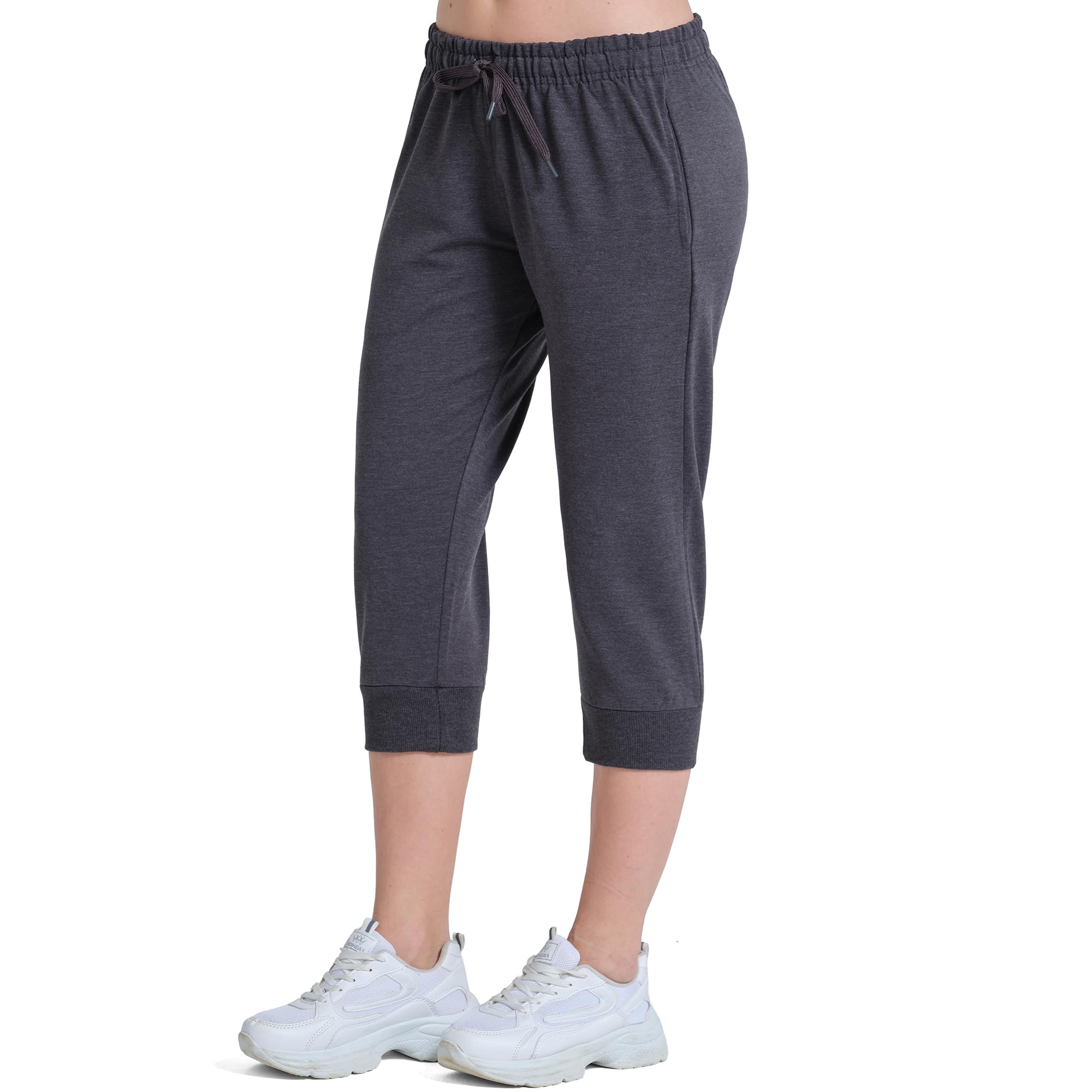 ROSS CAMP Jogginghose Damen - Sporthose Frauen Baumwolle, Trainingshose Fitness High Waist, Sweatpants Slim Fit Freizeithose Lang, Jogging Hose Laufhosen Modern