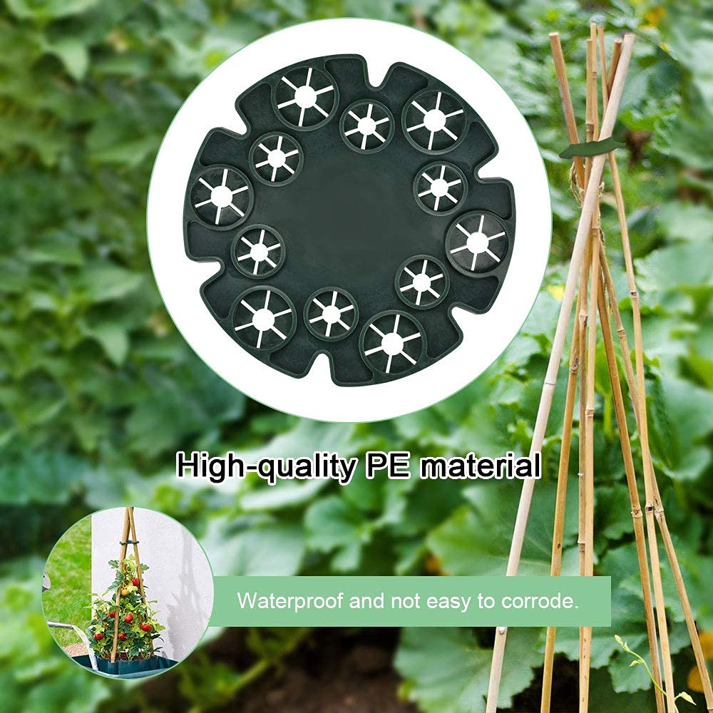 Bamboe Riet Houder Plastic Wigwam Plant Cane Grips Ondersteuning Frame