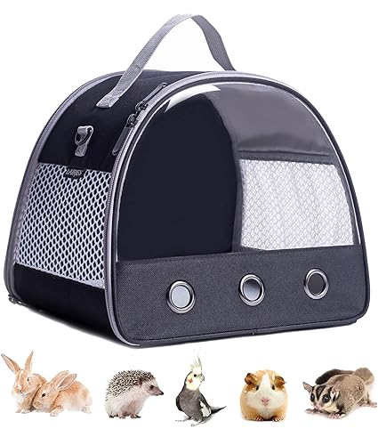 Guinea Pig Carrier Backpack, Clear Bubble Window Backpack for Guinea