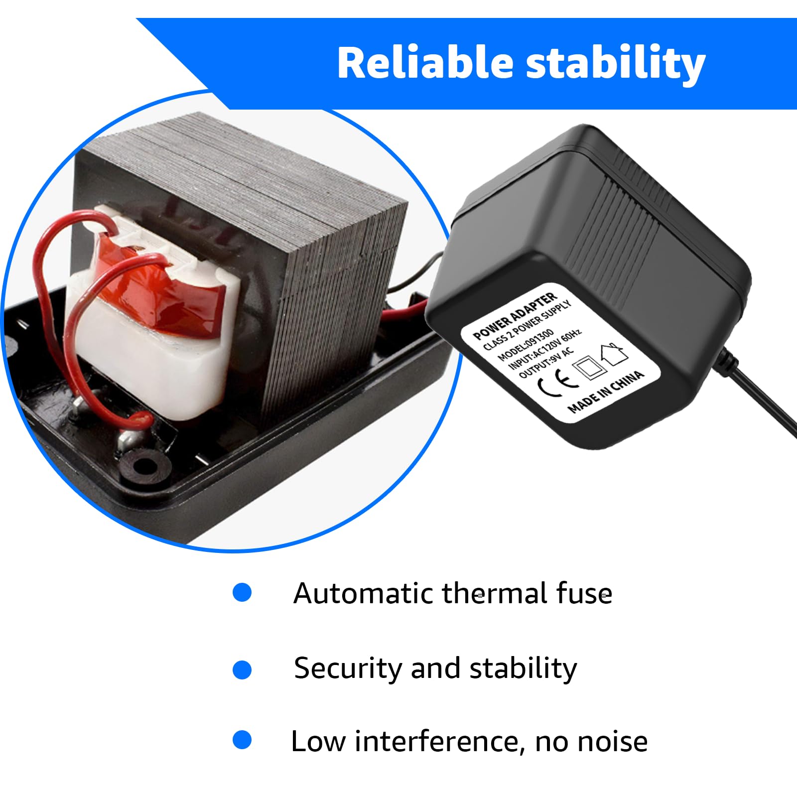 Adaptador de fuente de alimentación de CA compatible con Nintendo NES Game Console MW41-0900800A 7-38012-24010-6 NES-001 NES-002 NES-101 Transformador de cable de alimentación