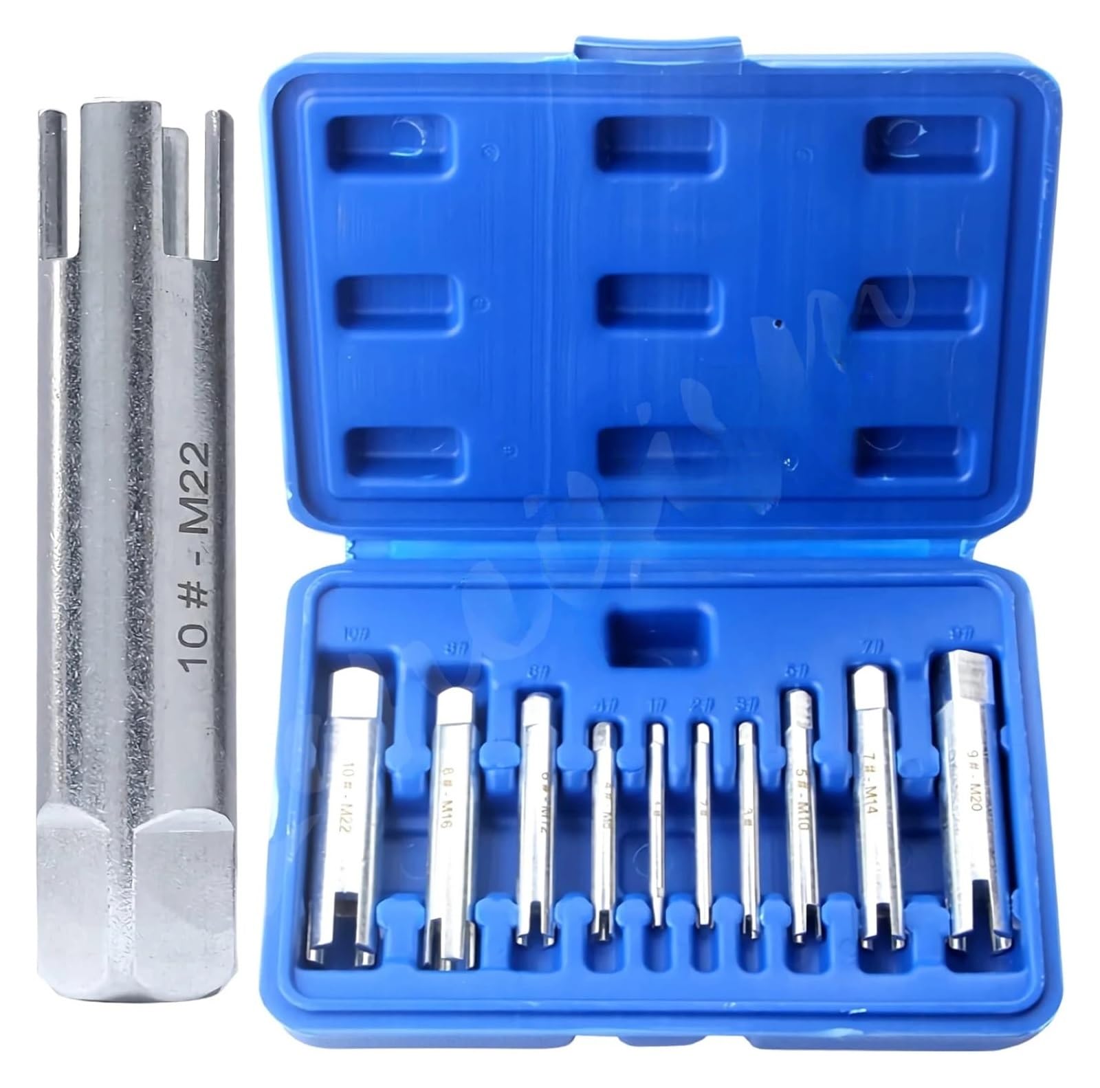 Broken Tap Extractor 10Pcs Broken Tap Extractor Steel Head Taps Remover Screw Set Four-Claw Removal Tool