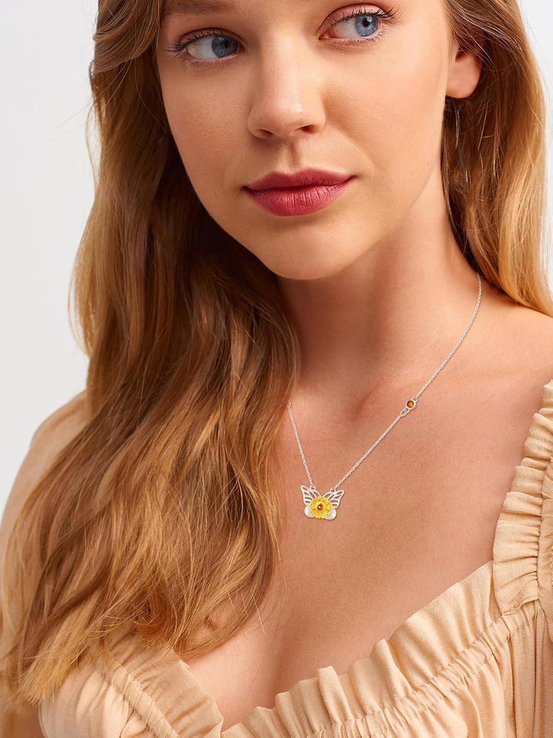 Butterfly Necklace Sterling Silver Butterfly Pendant Wings Jewelry for Women - Image 4