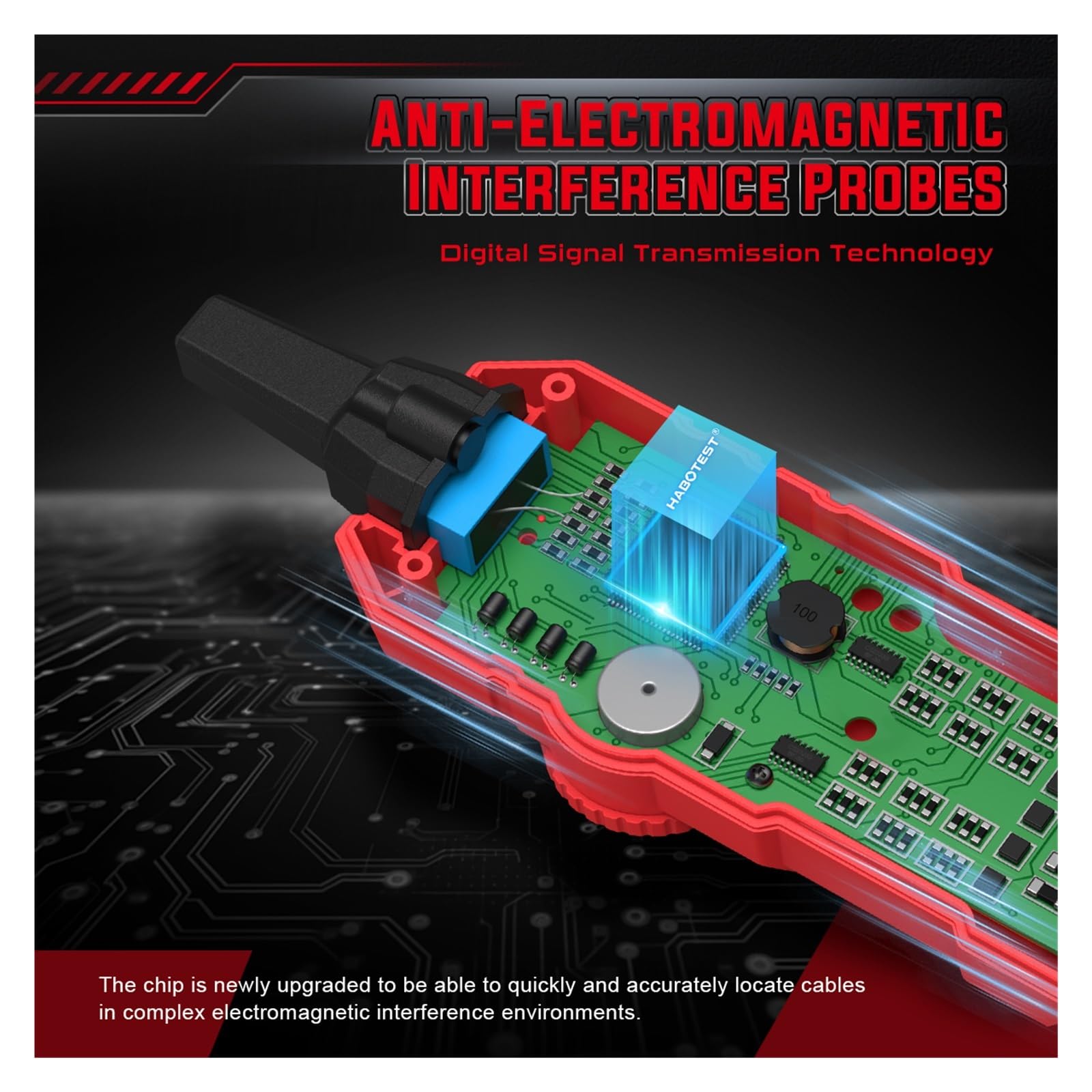 Netzwerkkabeltester, Netzwerkkabeltester, HT801A Multifunktional Mit LED-Licht, PoE, Leitungsdetektor Für RJ11 RJ45-Verfolgung,für Netzwerkkabel