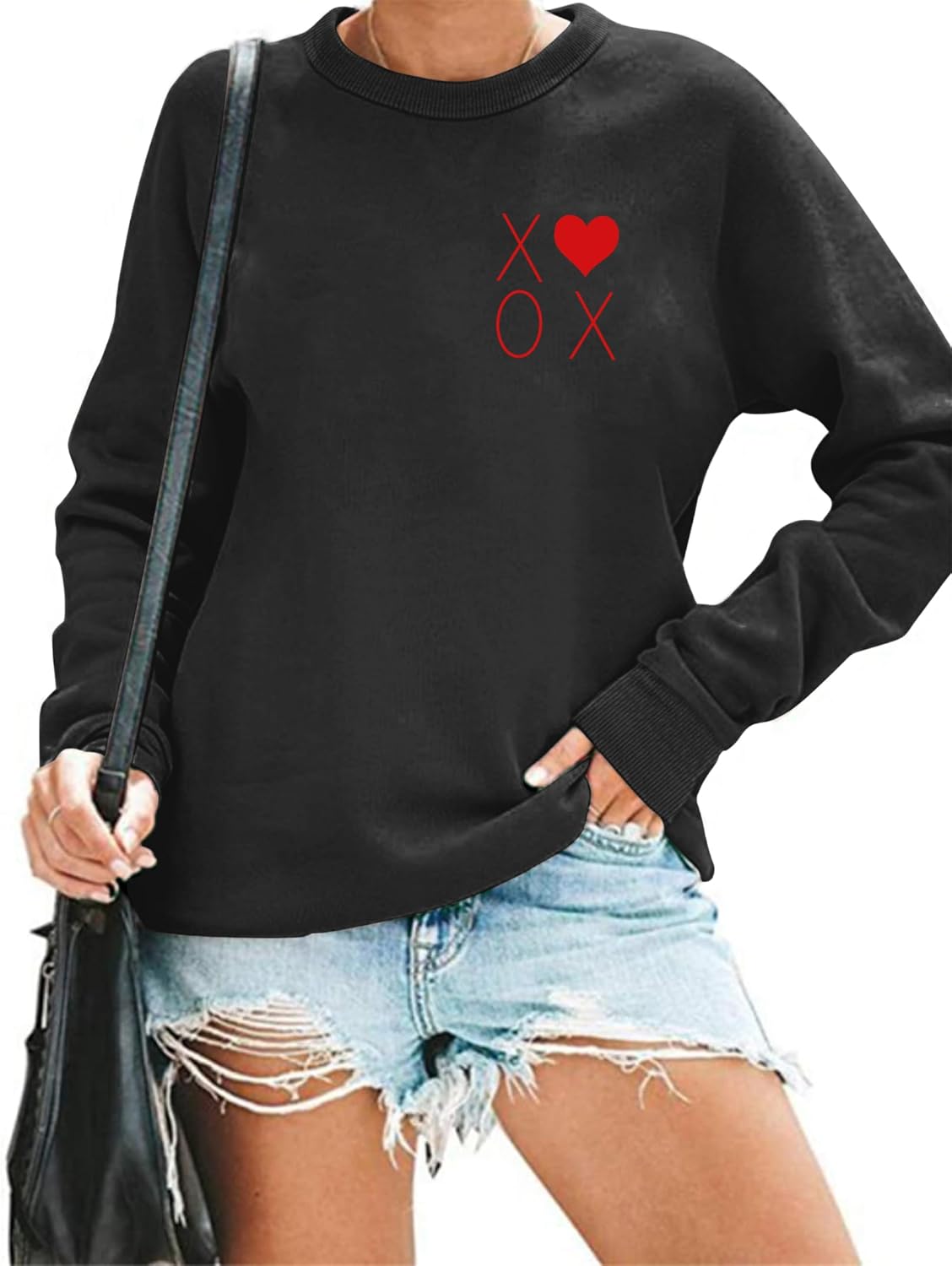 Valentine Shirts for Women Love Heart T Shirt Long Sleeve Valentines Gift Shirt Casual Tee Tops - Image 4