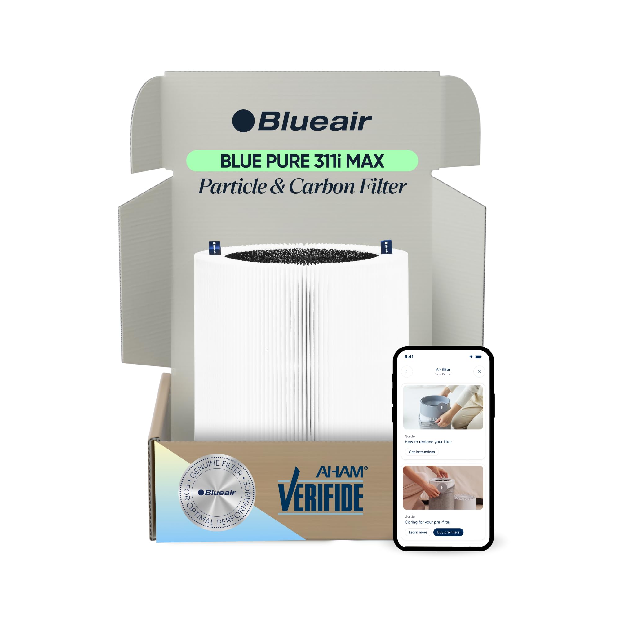 Amazon.com: BLUEAIR Genuine Blue Pure F3MAX Replacement Filter for