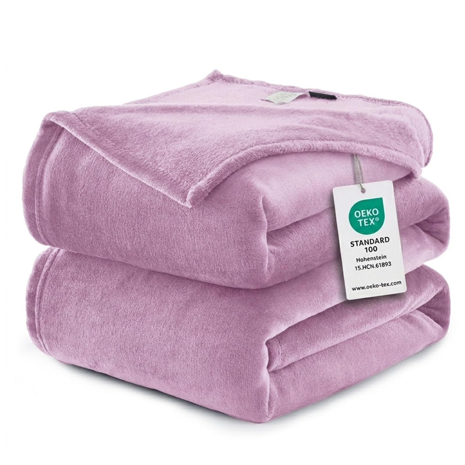 WAVVE Kuscheldecke Flauschig Decke Fleecedecke - Sofadecke Lila 220x240 cm Wohndecke Couchdecke Weich, XXL Groß Decke Sofa Leicht