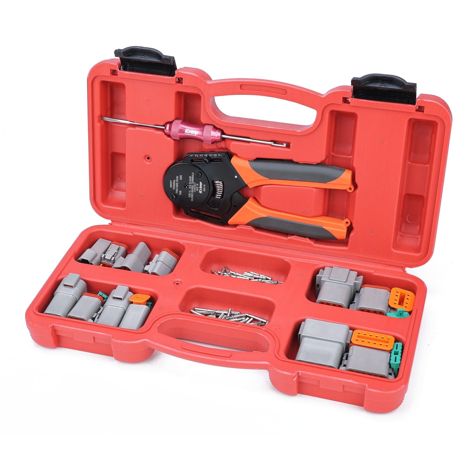 Kit outil de sertissage Deutsch AWG 14-18 avec connecteurs DT iCrimp PC-IWD16