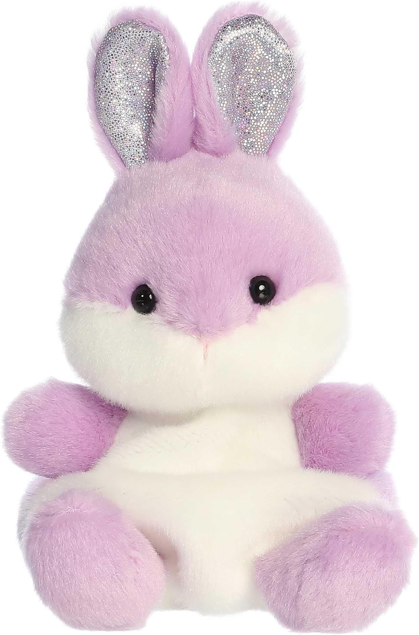 Adorable Palm Pals Wysteria Purple Bunny Stuffed Animal - Pocket-Sized Play - Collectable Fun - 5 Inches