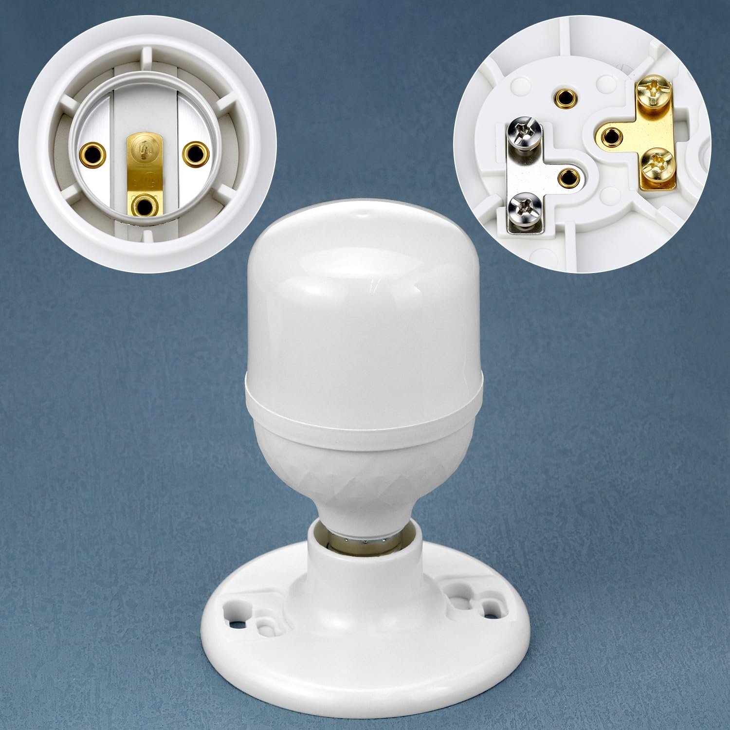 QWORK Lamp Holders - 6 Pack E26 Medium Base -3