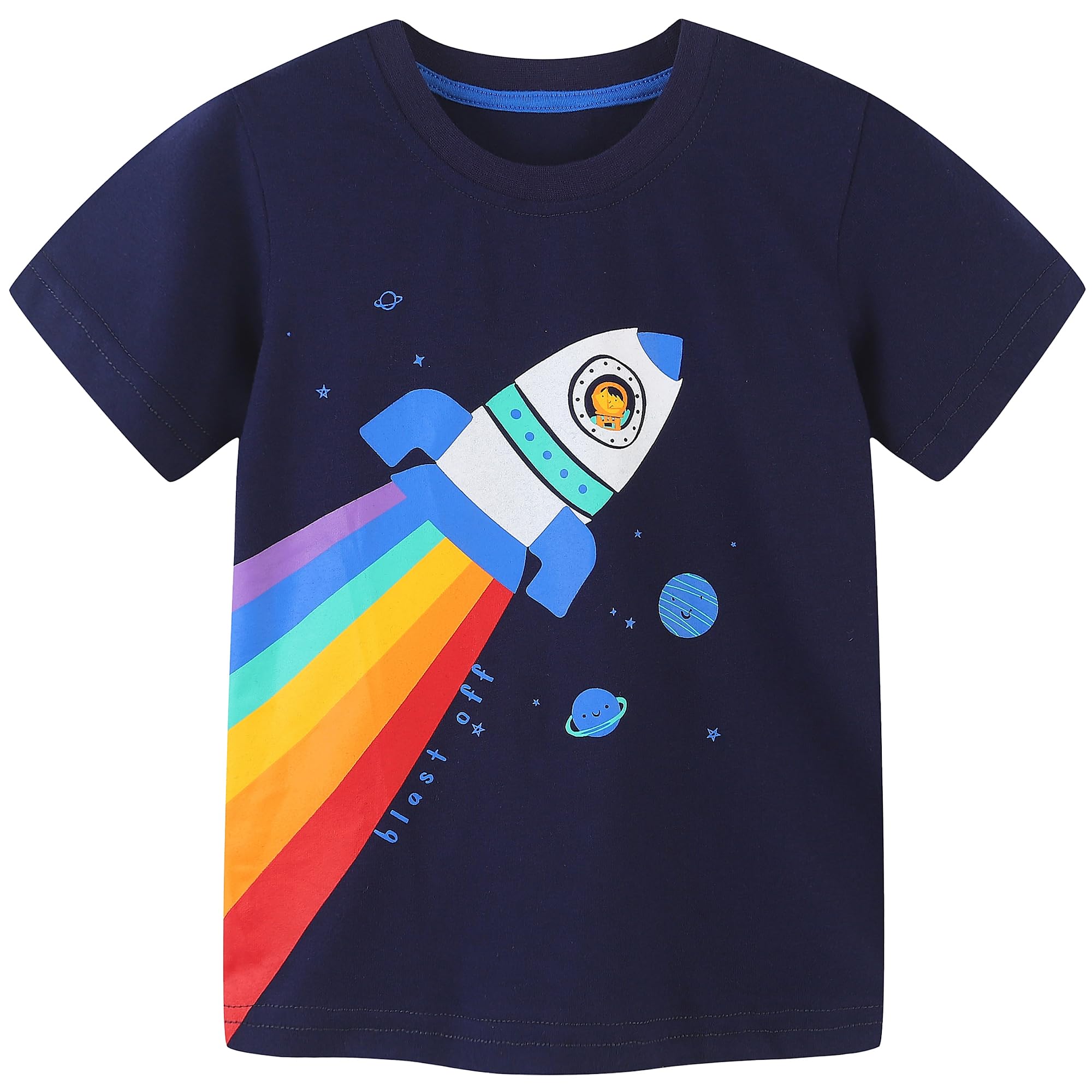 AIWUHE Toddler T Shirts Cotton Summer Tshirts Boys Girls Short Sleeve Tee Tops Casual Graphic Clothes Crew Neck Shirts 2-6Y