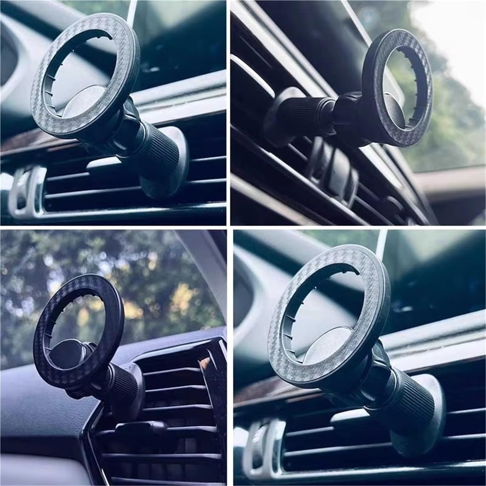 para iPhone 16 15 14 Clip Ventilación Aire Soporte GPS Soporte Móvil para Magsafe Soporte Magnético Teléfono Magnético Soporte Móvil Coche