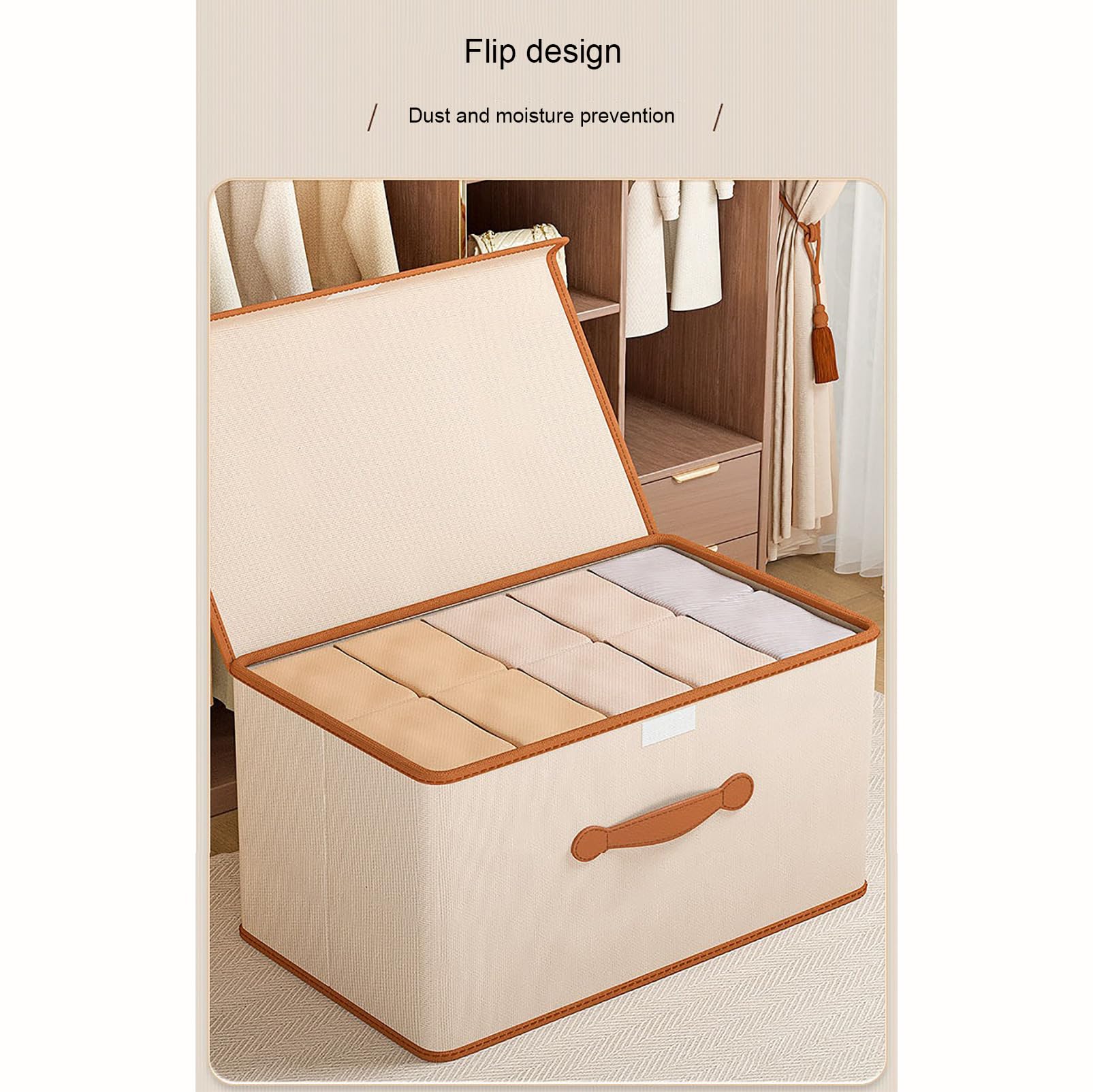 Organizador de Cajones para Ropa Interior de Calcetines, Organizadores de Cajas de Almacenamiento de Tela con Tapas, Organizador de Guardarropa Plegable, Almacenamiento de Ropa